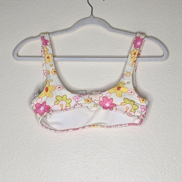 Barbie X F21 White Tropical Bralette Bikini Top S - Picture 3 of 5